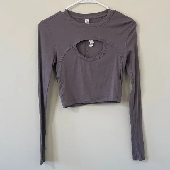 Lululemon Better Best Long Sleeve Lunar Rock Size 6 - Picture 4 of 9